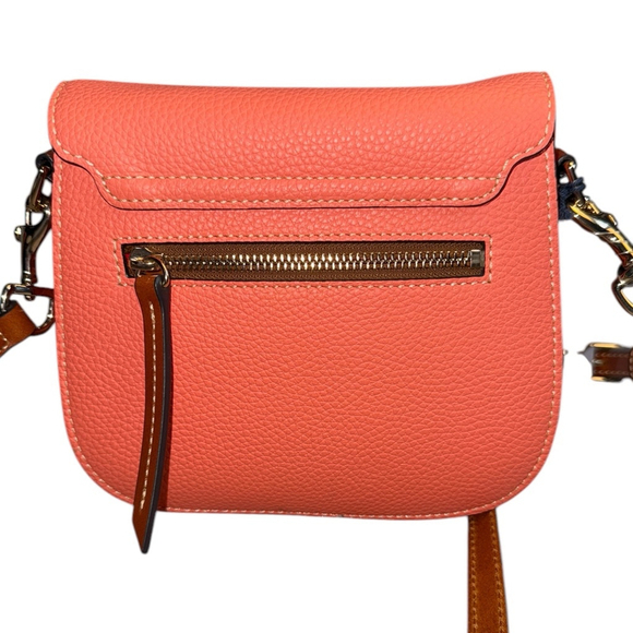 NWT Dooney & Bourke Coral Small Pebble Grain Leather Saddle Bag - Picture 3 of 12